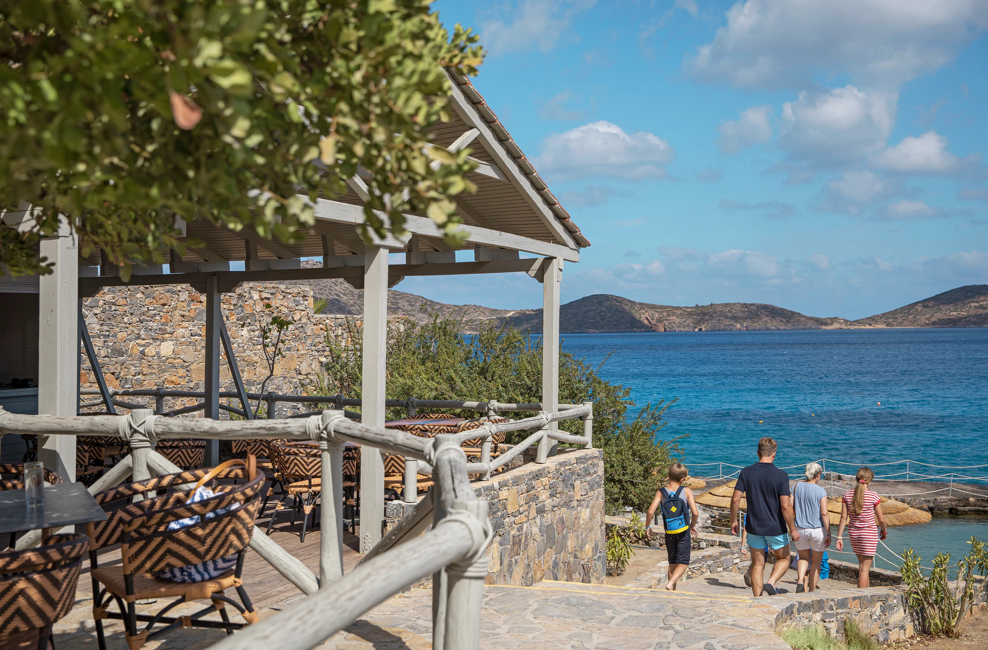 Zeus Beach Bar sea views