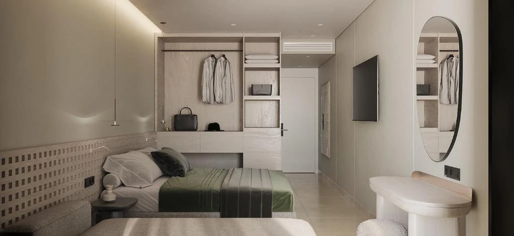 Hotel room interior